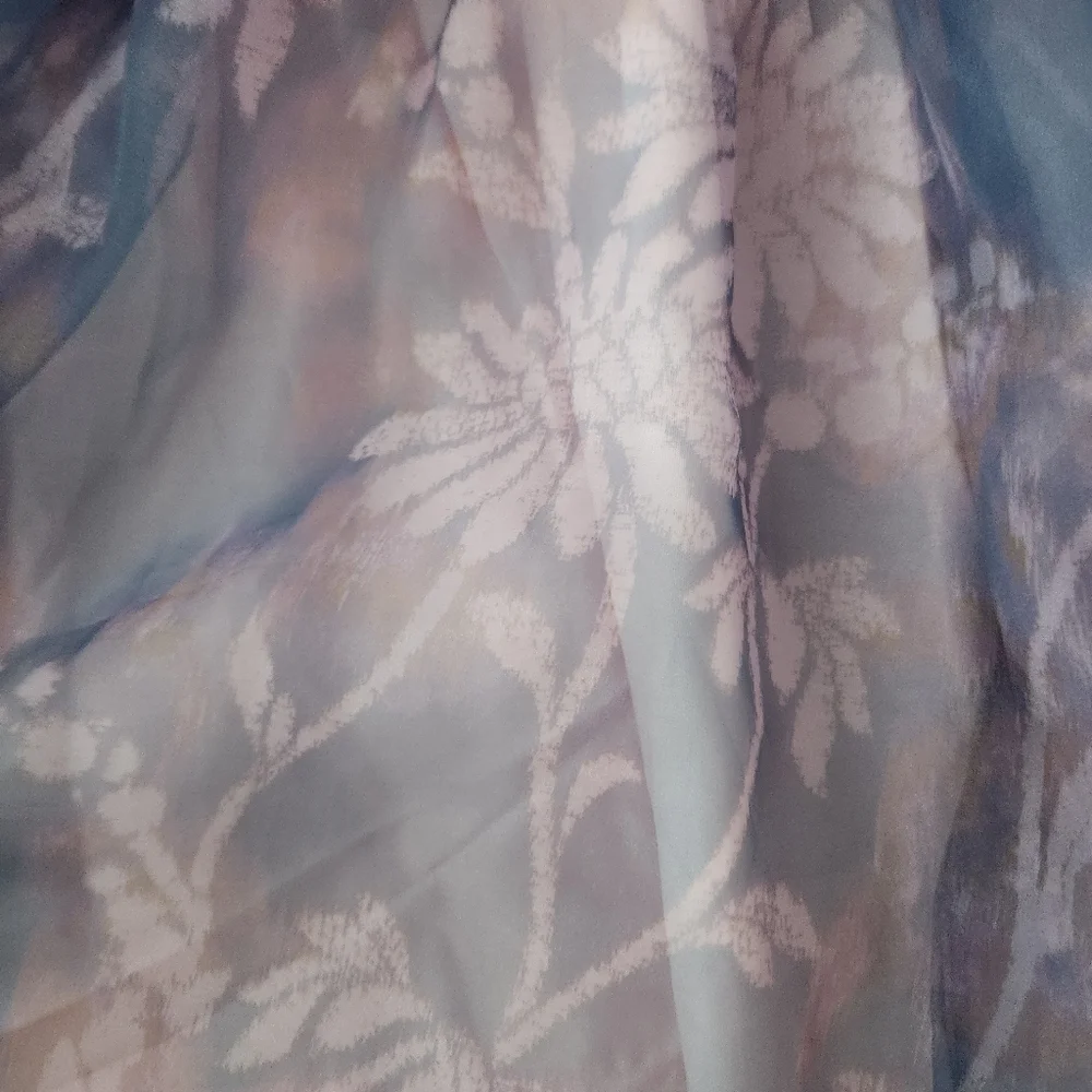 Free People Sweet Serenade Mini Dress Bluebell Combo‎ Purple Women's Size Large
